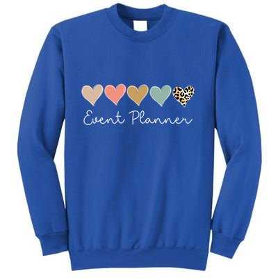 Leopard Hearts Matching Valentines Day For Event Planner Cute Gift Sweatshirt