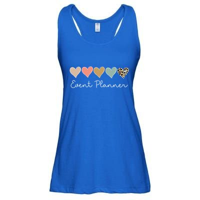 Leopard Hearts Matching Valentines Day For Event Planner Cute Gift Ladies Essential Flowy Tank