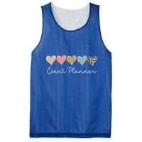 Leopard Hearts Matching Valentines Day For Event Planner Cute Gift Mesh Reversible Basketball Jersey Tank