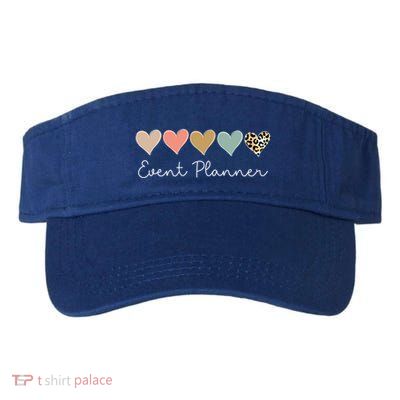 Leopard Hearts Matching Valentines Day For Event Planner Cute Gift Visor