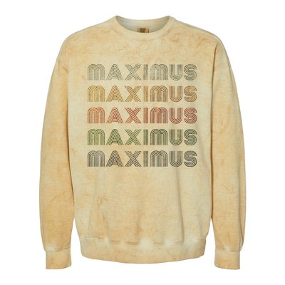 Love Heart Maximus Grungevintage Style Black Maximus Colorblast Crewneck Sweatshirt