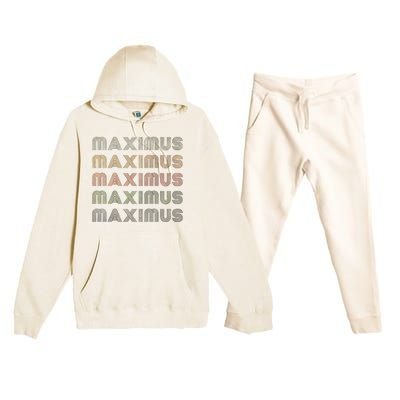 Love Heart Maximus Grungevintage Style Black Maximus Premium Hooded Sweatsuit Set