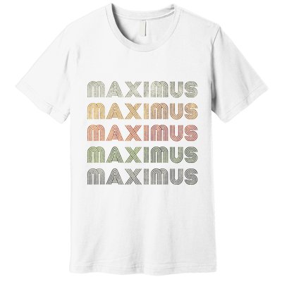 Love Heart Maximus Grungevintage Style Black Maximus Premium T-Shirt