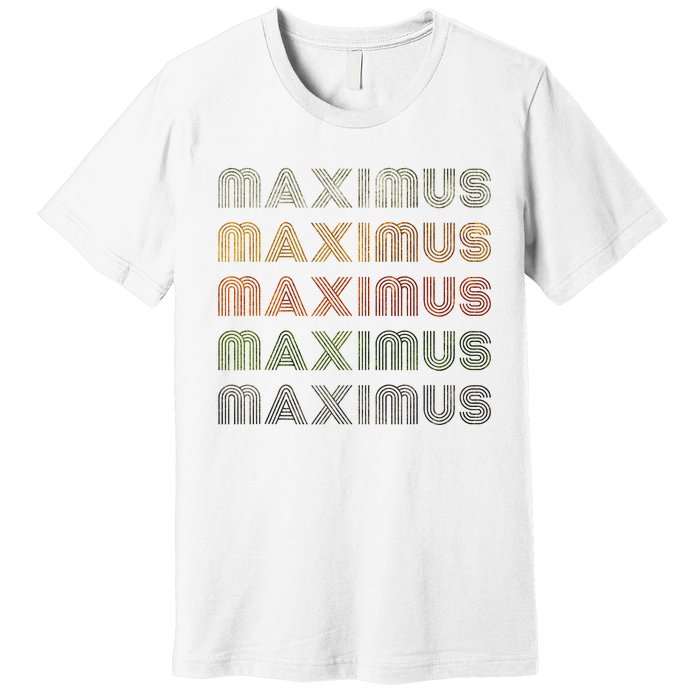 Love Heart Maximus Grungevintage Style Black Maximus Premium T-Shirt