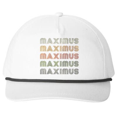 Love Heart Maximus Grungevintage Style Black Maximus Snapback Five-Panel Rope Hat