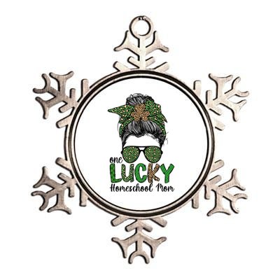 Lucky Homeschool Mom St Patrick's Day Homeschooling Mom Gift Metallic Star Ornament