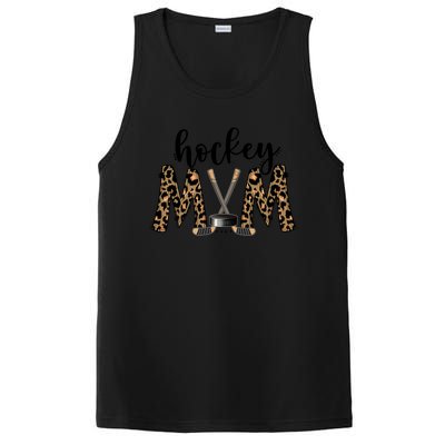 Leopard Hockey Mom Ice Hockey Fan Game Day Vibes Mothers Day Gift PosiCharge Competitor Tank