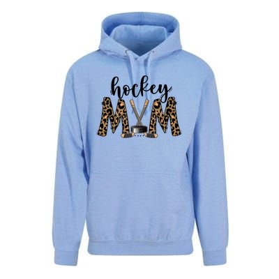 Leopard Hockey Mom Ice Hockey Fan Game Day Vibes Mothers Day Gift Unisex Surf Hoodie