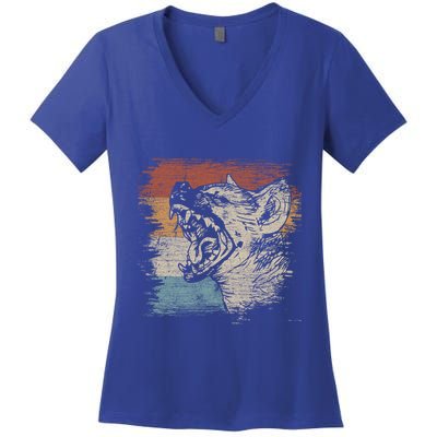Laughing Hyena Meaningful Gift Women's V-Neck T-Shirt