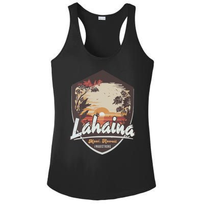 Lahaina Hawaii Maui Strong Support Ladies PosiCharge Competitor Racerback Tank