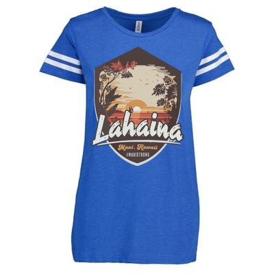 Lahaina Hawaii Maui Strong Support Enza Ladies Jersey Football T-Shirt