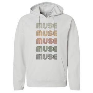 Love Heart Muse Grunge Performance Fleece Hoodie