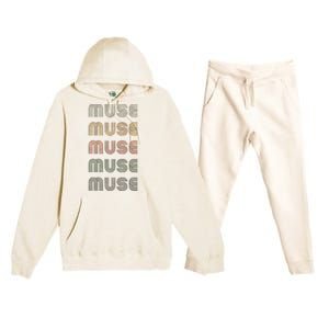 Love Heart Muse Grunge Premium Hooded Sweatsuit Set