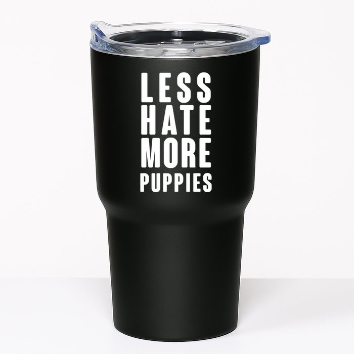 Less Hate More Puppies Tumbler