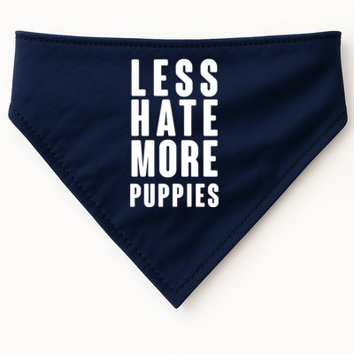 Less Hate More Puppies USA-Made Doggie Bandana