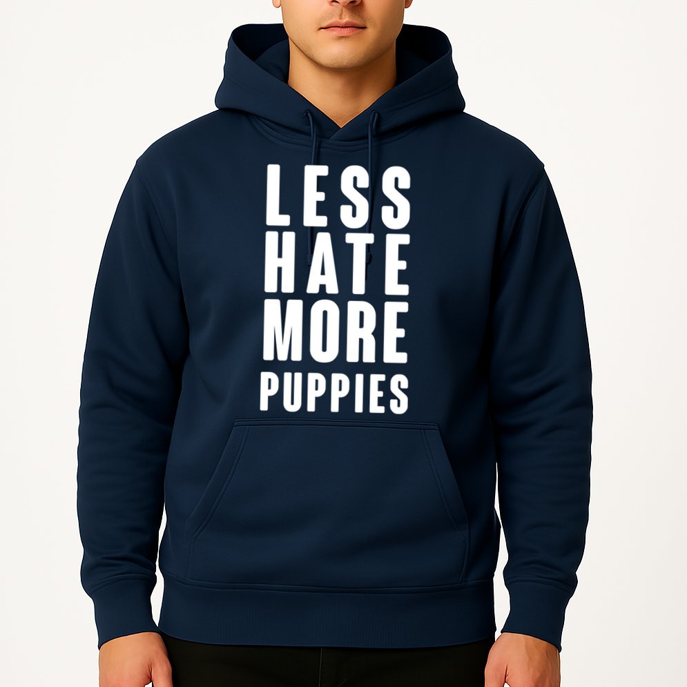 Less Hate More Puppies Hoodie