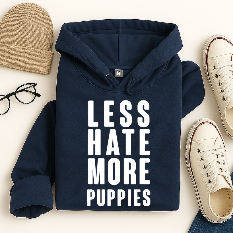 Less Hate More Puppies Hoodie