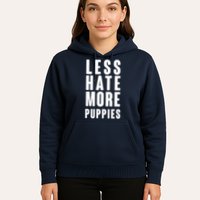 Less Hate More Puppies Hoodie