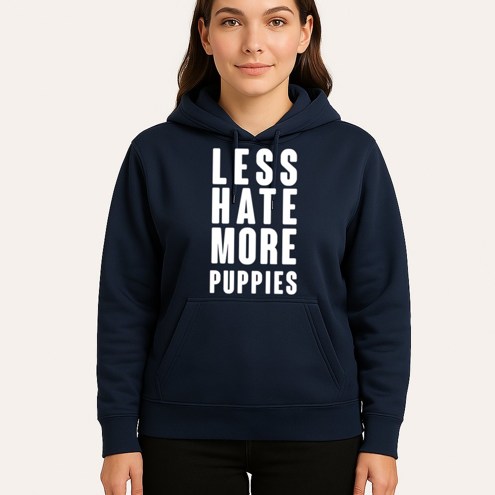 Less Hate More Puppies Hoodie