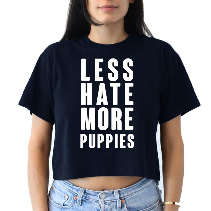 Less Hate More Puppies Crop Top