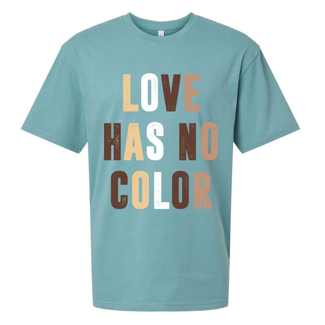 Love Has No Color Black History Sueded Cloud Jersey T-Shirt