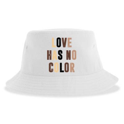 Love Has No Color Black History Sustainable Bucket Hat