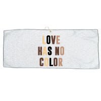 Love Has No Color Black History Large Microfiber Waffle Golf Towel