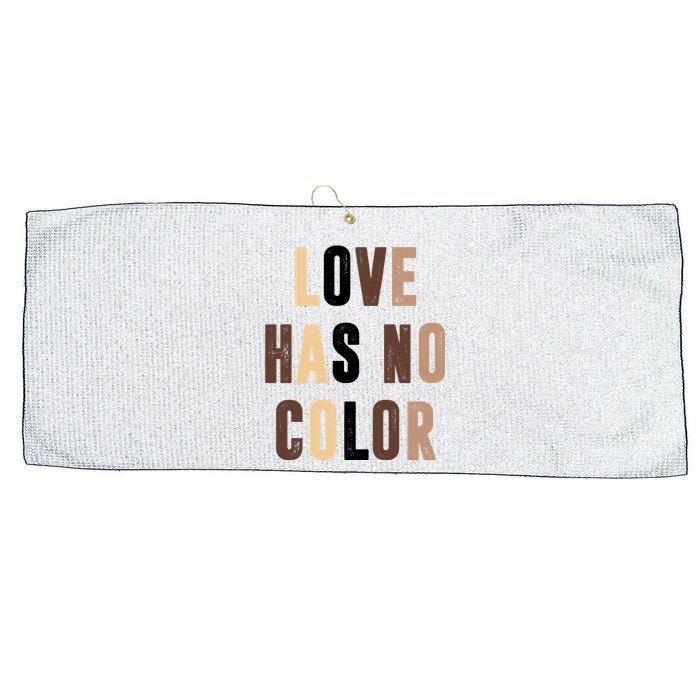 Love Has No Color Black History Large Microfiber Waffle Golf Towel