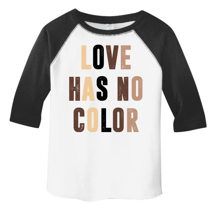 Love Has No Color Black History Toddler Fine Jersey T-Shirt