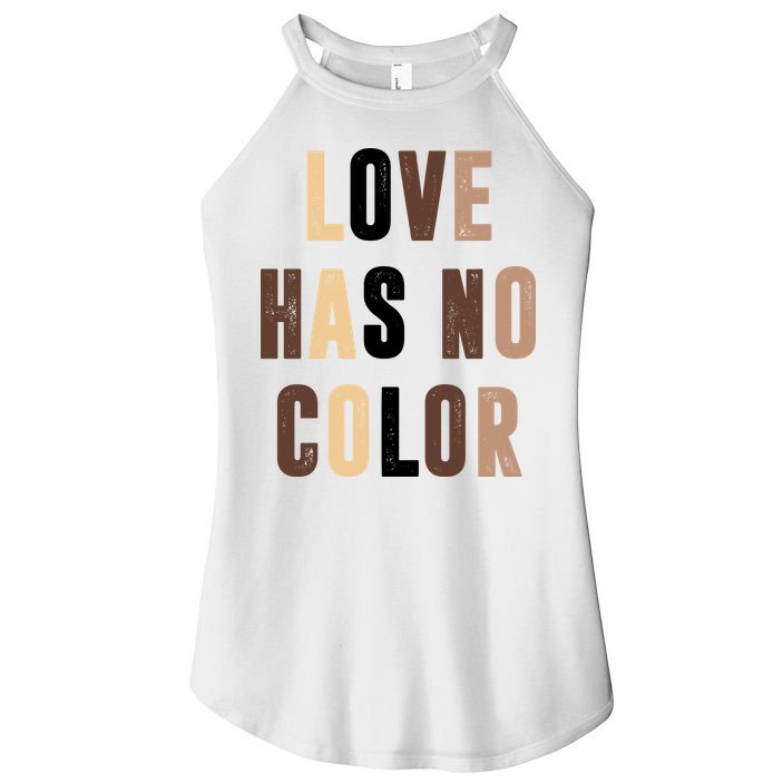 Love Has No Color Black History Women's Perfect Tri Rocker Tank