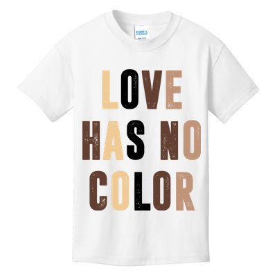 Love Has No Color Black History Kids T-Shirt