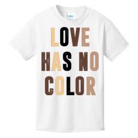 Love Has No Color Black History Kids T-Shirt