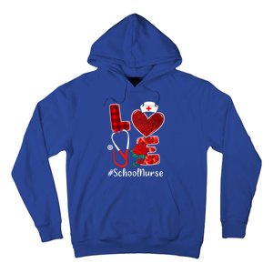 Love Heart Nurse Valentine Day School Nurse Gift Hoodie