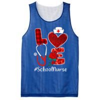 Love Heart Nurse Valentine Day School Nurse Gift Mesh Reversible Basketball Jersey Tank