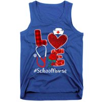 Love Heart Nurse Valentine Day School Nurse Gift Tank Top