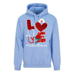 Love Heart Nurse Valentine Day School Nurse Gift Unisex Surf Hoodie