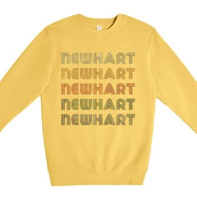 Love Heart Newhart Grunge Vintage Style Black Newhart Premium Crewneck Sweatshirt