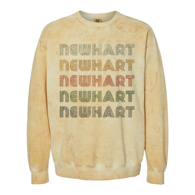 Love Heart Newhart Grunge Vintage Style Black Newhart Colorblast Crewneck Sweatshirt