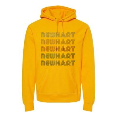 Love Heart Newhart Grunge Vintage Style Black Newhart Premium Hoodie