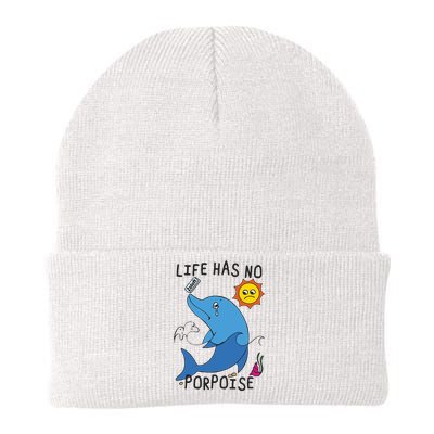 Life Has No Porpoise Knit Cap Winter Beanie