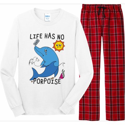 Life Has No Porpoise Long Sleeve Pajama Set