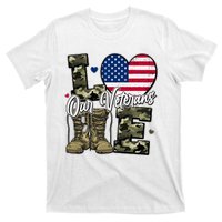 Love Heart Our Veterans Support Veterans T-Shirt