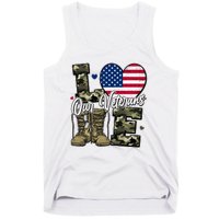 Love Heart Our Veterans Support Veterans Tank Top