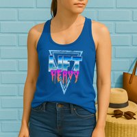 Lift Heavy Old School Retro 80's Golden Era Bodybuilding Gym Gift Womens Tank Top