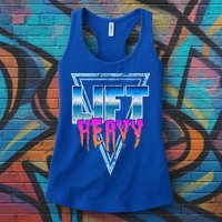 Lift Heavy Old School Retro 80's Golden Era Bodybuilding Gym Gift Womens Tank Top