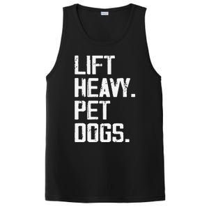 Lift Heavy Pet Dogs Funny Gym Workout Joke For Weight Lifter PosiCharge Competitor Tank