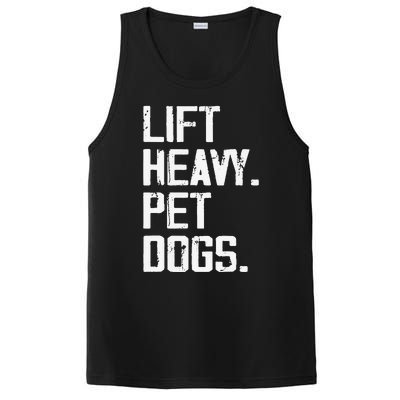 Lift Heavy Pet Dogs Funny Gym Workout Joke For Weight Lifter PosiCharge Competitor Tank