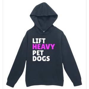 Lift Heavy Pet Dog Funny Gym Workout Gifts For Weight Lifter Urban Pullover Hoodie