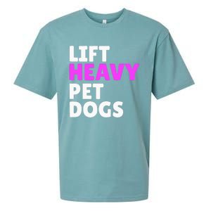 Lift Heavy Pet Dog Funny Gym Workout Gifts For Weight Lifter Sueded Cloud Jersey T-Shirt