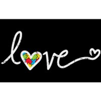 Love Heart Puzzle Cute Autism Awareness Asd Bumper Sticker